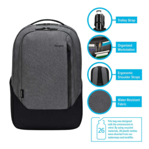 Ba lô Targus 15.6" Cypress Hero Backpack with EcoSmart® - TBB58602GL (Light Gray)
