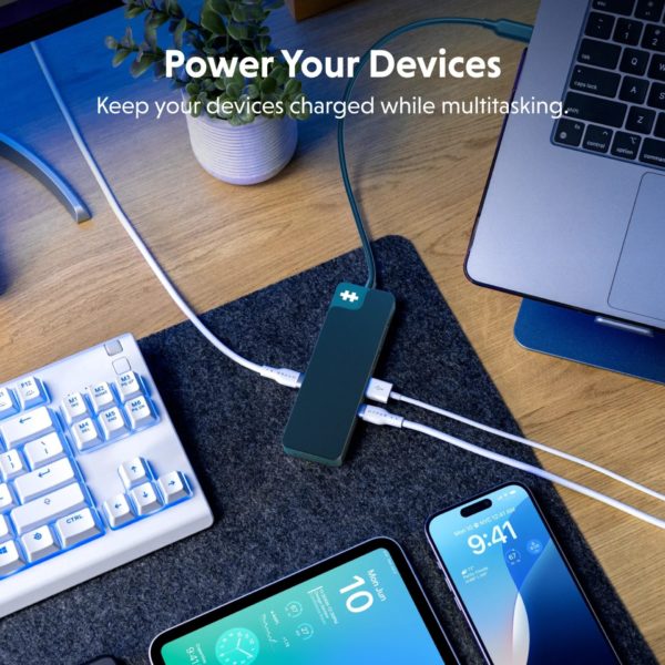 imgi 26 hyper HD4102BK 8 port usb c hub 3 power your devices v01 r01 2000x200 5f01fecc 560b 4b2e 8a3b fab6d8187898