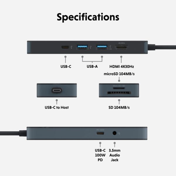 imgi 31 hyper HD4102BK 8 port usb c hub 8 specs v01 r01 2000x200 be8915d5 0efd 452f 888a c7d50245cffb